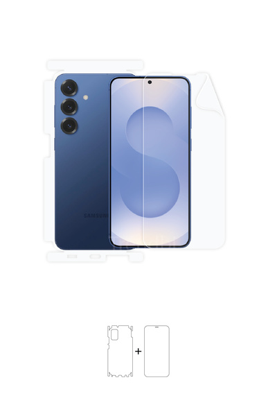 Wrapsol Samsung Galaxy S25 Plus Ekran, Arka ve Yan Koruyucu Fullbody Kaplama Koruyucu Poliüretan Film