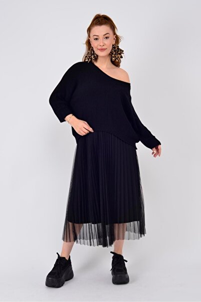 Park Moda 24266 ΦΟΡΕΜΑ ΜΕ ΔΙΠΛΗ ΛΕΠΤΟΜΕΡΗ ΤΟΥΛΙΑ ΣΕ ΣΥΣΚΕΥΑΣΙΑ ΤΩΝ 2 ΤΕΜΑΧΙΩΝ