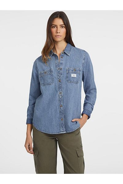 Guess Blugi Cămașă din denim pentru femei