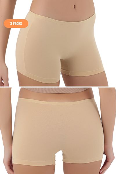 CENNETOĞLU Women's Long Leg Panties – Cotton and Stretchy Underwear