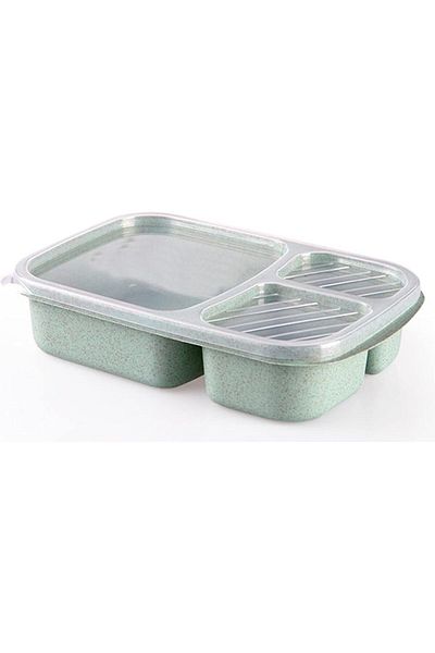COOYA Bento Box, with 3 Compartments, BPA-Free, for Meal Prep & Lunch On-the-Go (School, Work, Trip)