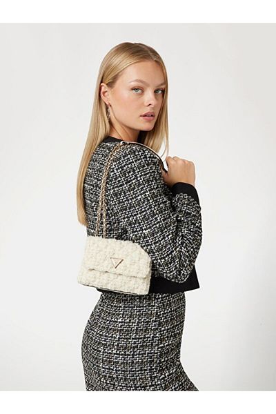 Guess Dámská crossbody kabelka Giully 2 ze směsi vlny