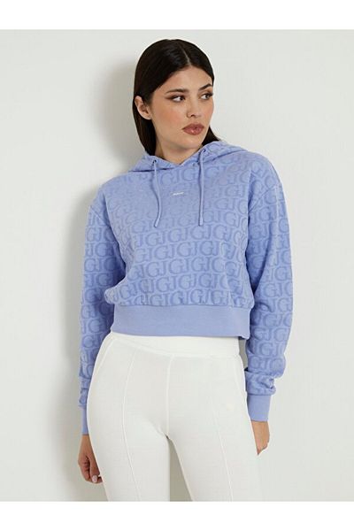 Guess غطاء رأس بشعار GJ - سويت شيرت