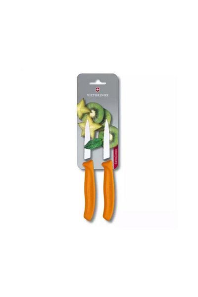 Victorinox Vt 6.7636.l119b Peeling Knife,8 Cm,Test,Sc,Orange,2 Blister