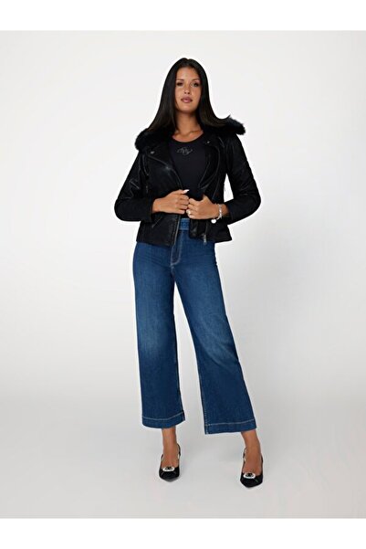 Guess New Olivia Kadın Biker Ceket