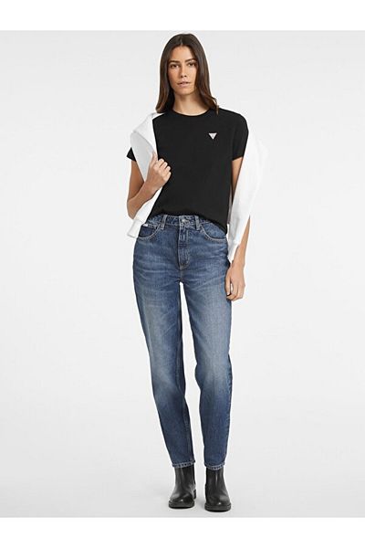 Guess Tricou Jeans Kadın Slim Fit