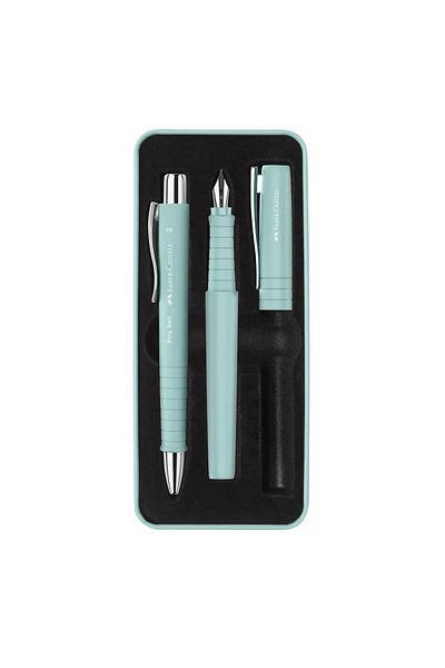 Faber Castell Faber-Castell B Pen and Xb Poly Blue Caribbean Pen Set