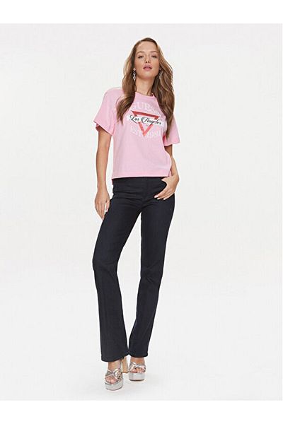 Guess Ss Cn Boxy Triangle Women's T-Shirt