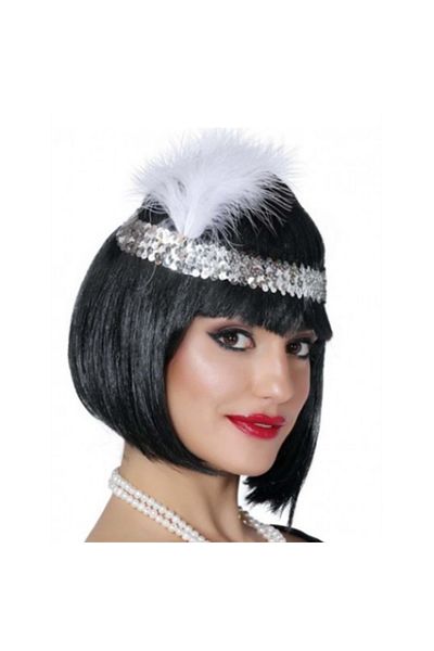 Nur E Ticaret Silver Color Charleston Hair Band