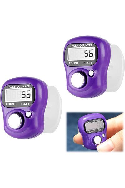 AWH 2-Pack Mini Digital Finger Counter – 5-Digit Display, Portable Clicker for Indoor & Outdoor Use