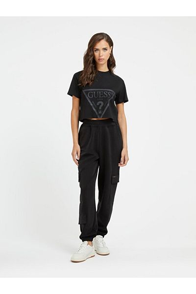 Guess تي شيرت نسائي من Adele Active Boxy Fit