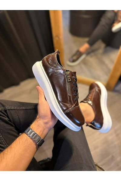 Knack Bright Brown High Sole Casual Shoes 555