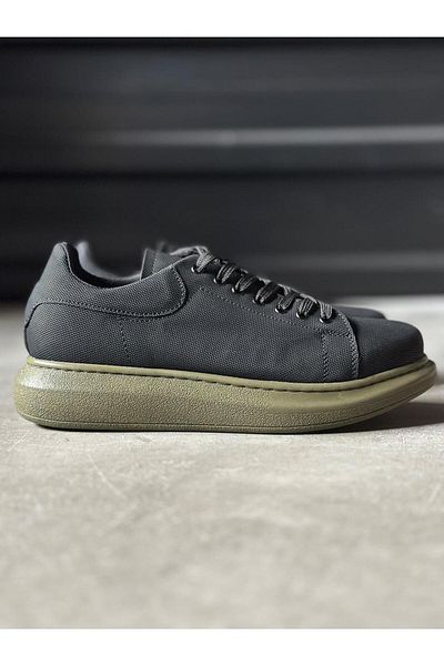 Knack Black High Sole Casual Shoes - Serrated 041