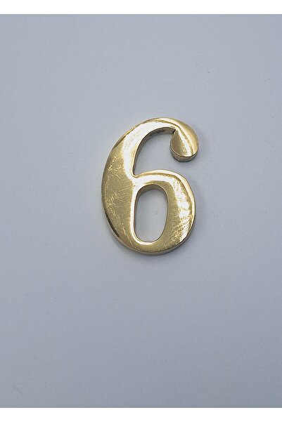 Kalender Döküm رقم نحاسي مصبوب 5 سم رقم:6