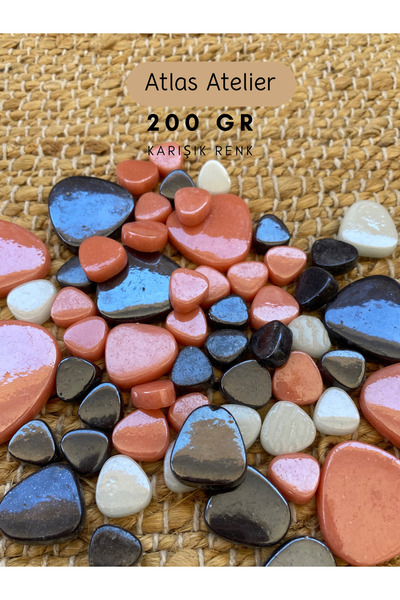 Atlas Atelier Sanatsal Çalışmalar İçin Karışık Renkli Cam Mozaik