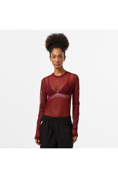 United 4 UNITED4 Kadın Bordo T-Shirt