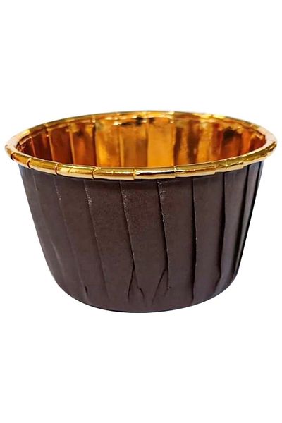 Dolphin Muffin Cake Capsule Brown and Gold 25 Liters