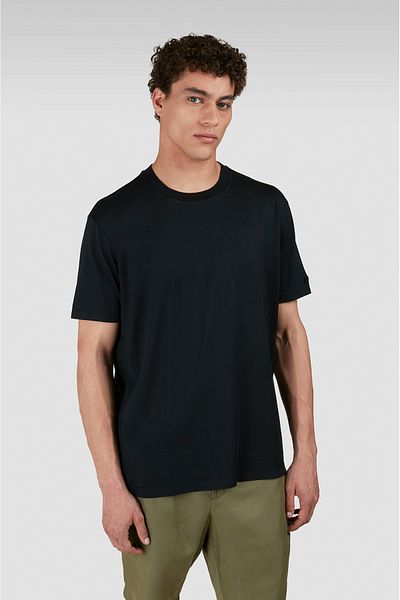PAUL&SHARK Men's Lapel Collar Red 100% Cotton Black T-Shirt 25411006 -011