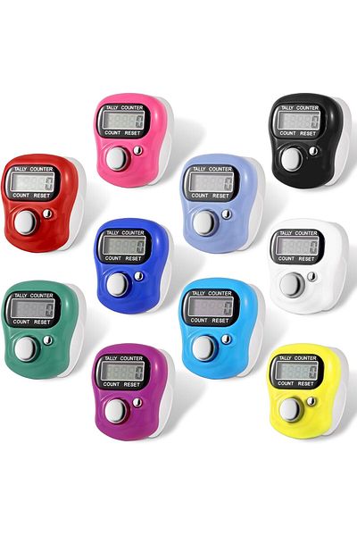 AWH Electronic Finger Counter – 5-Digit LCD Clicker, Resettable Handheld Tally Counter