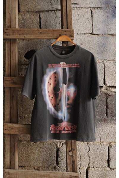 Overdrive Friday The 13 TH Oversize πλενόμενο μπλουζάκι