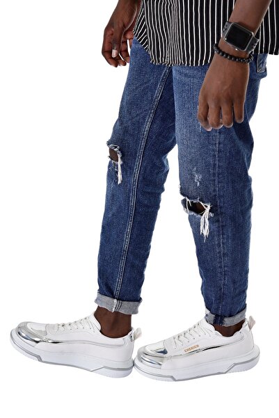 CEYKER CH241 - أحذية رجالية CBT Signature Line Up باللون الأبيض/الفضي