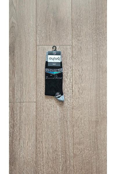 Aytuğ Aytuğ Business Group Cotton Black Men's Socks - 21053