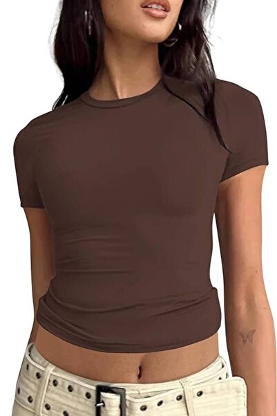 SEVENLINE Γυναικείο μπλουζάκι με κοντό μανίκι από ελαστικό ύφασμα κατάδυσης C...