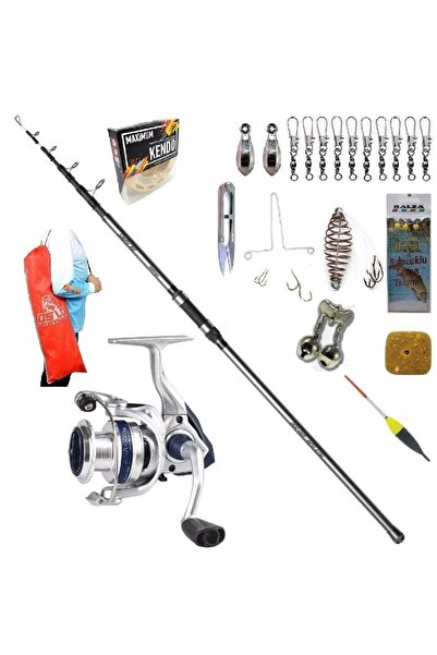 Okuma 420cm 100-200gr Alaris Okuma Aria-6000 Profesyonel Surf Sazan Kıyı Olta Takımı Seti