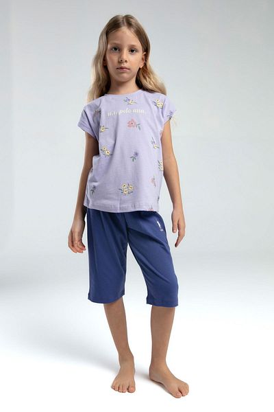 U.S. Polo Assn. U.S. Polo Assn Kids 100% Cotton Girl's Capri Suit
