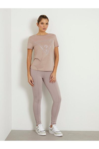 Guess Guess ADELE SS CN TEE women's t-shirt beige