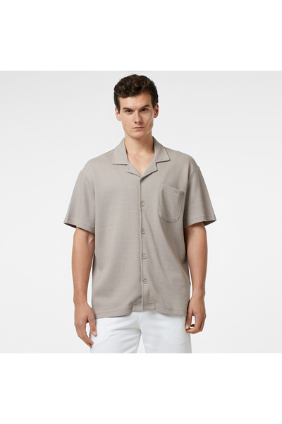 United 4 UNITED4 Erkek Gri Gömlek