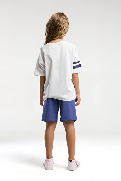 U.S. Polo Assn. Kids %100 Pamuk / %100 Cotton KIZ ÇOCUK BERMUDA TAKIM