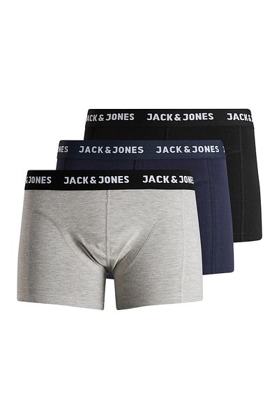 Jack & Jones Ανδρικά μποξερ μονόχρωμα - Πακέτο 3