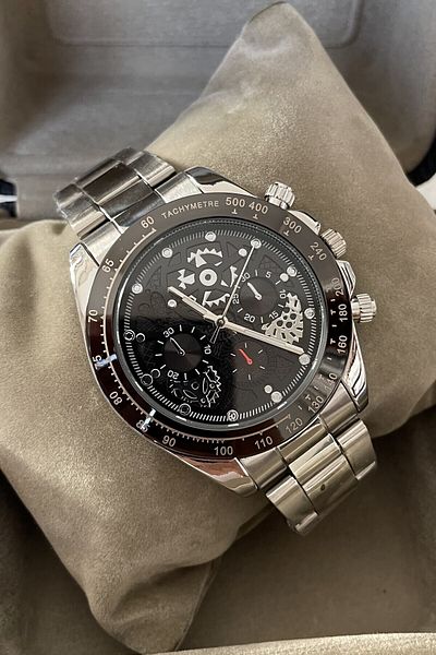 Leerybee Steering Wheel Pattern Men's Wrist Watch Nla-014