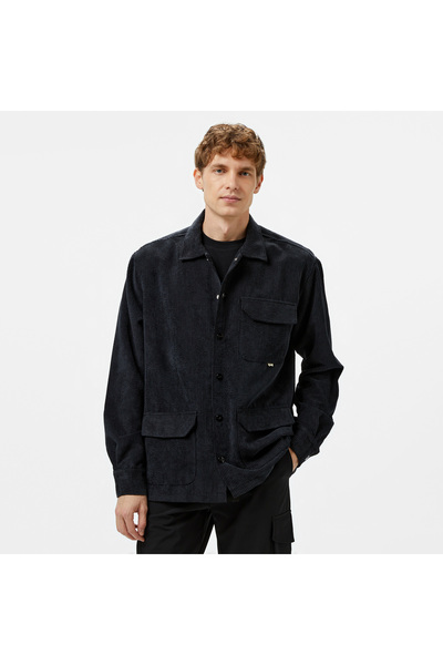 United 4 UNITED4 Erkek Siyah Gömlek