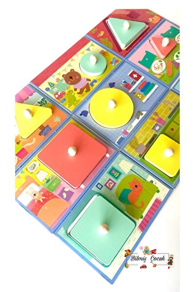 BİLMİŞ ÇOCUK Headu Progressive Babies Montessori Puzzle- Gelişen Bebekler Ahşap Parçalı ( 1 - 3 Yaş )