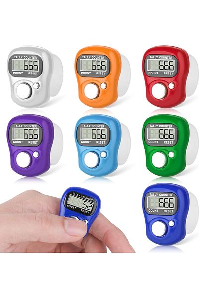 AWH 7-Pack Finger Counters – Mini 5-Digit LCD Clicker, Handheld Tally Counter for Multiple Uses