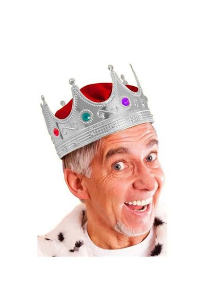 Kuzgun Online Shop Silver King Crown Adult-Child Compatible