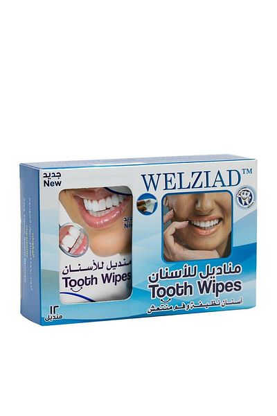 WELZIAD Welziad Dental Wipes - 12 Wipes