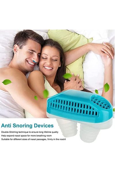 COOYA Anti Snoring Devices, Nose Vent Plug, Dilator Snore Stopper Sleep Aid for Women Men (Blue)