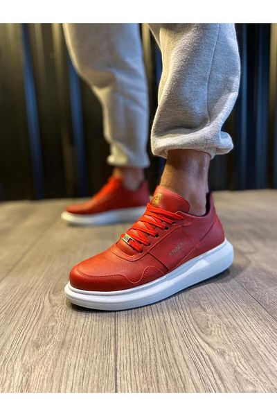 Knack Red High Sole Casual Shoes - 040 Model