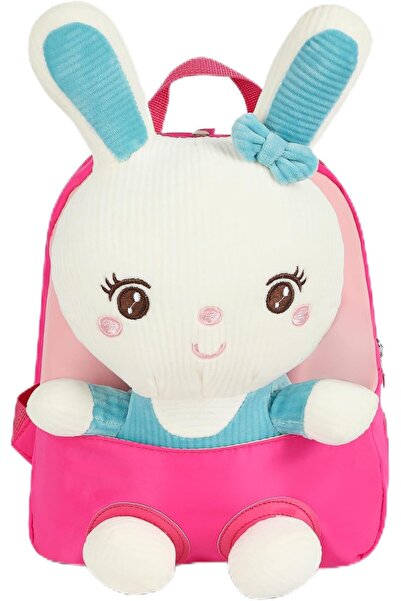 Generic حقيبة ظهر جميلة للأطفال الصغار على شكل أرنب محشو مناسب لمرحلة ما قبل ...