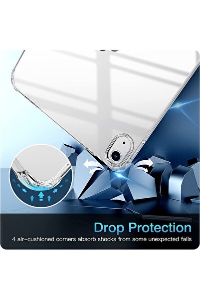 TEKNETSTORE Ipad 10th Generation 10.9 Inch 2022 Compatible Transparent Protective Tablet Case A2696 A2757 A2777