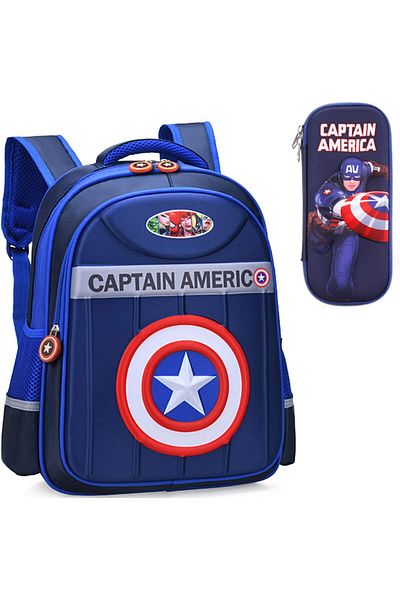 erorex 3D Marvel Heroes School Bag Large School Bags For Boys High Capacity And Waterproof With Stationery