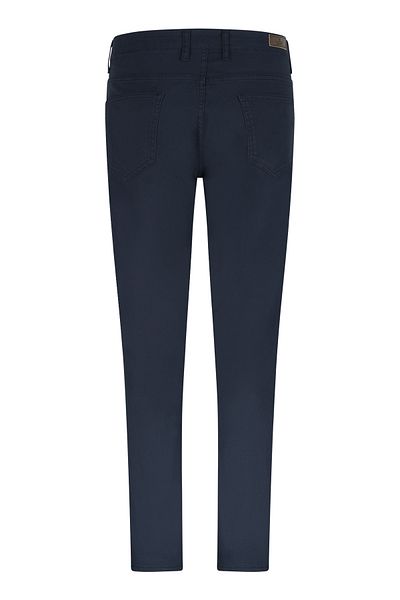 Hatemoğlu Παντελόνι από βαμβακερό καμβά Navy Blue Regular Fit με 5 τσέπες