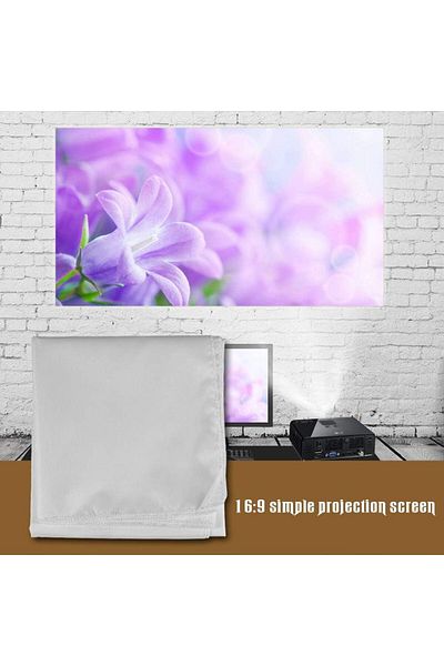 erorex Floodable Projector Screen Projector Curtain For Outdoor Camping Movie 120 Inches