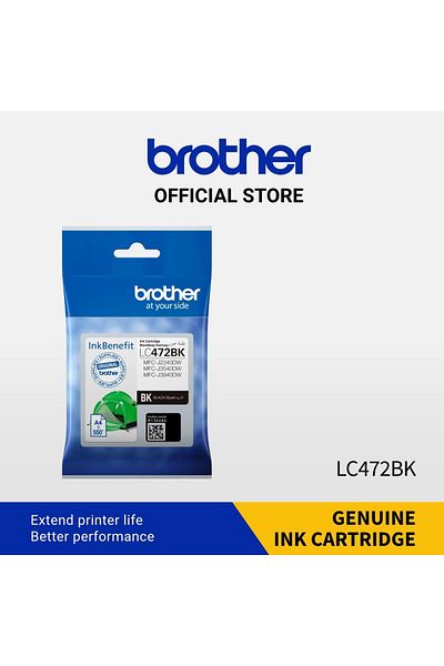 erorex خرطوشة حبر الطابعة السوداء Lc472Bk تطبع ما يصل إلى 550 صفحة