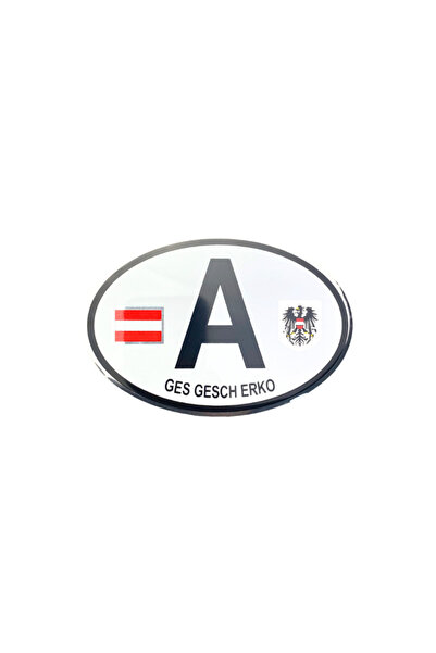 BsElektronik Oval Arma a (Austria) Flag Flexible Aluminum Arma Sticker Specia...