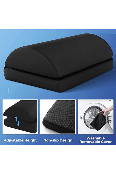 erorex Foot Rest For Under Desk At Work Versatile Foot Stool With Washable Cover Ergonomic Design