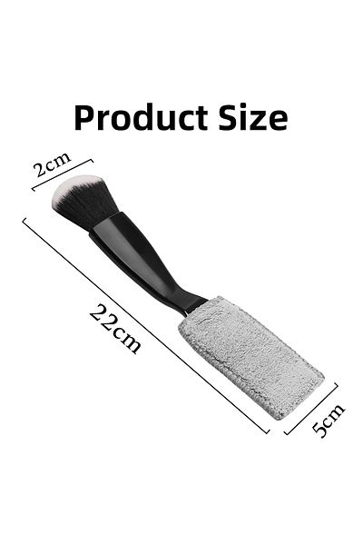 AGC Microfiber AC Vent Brush  2-in-1 Blind Duster  For Home & Car Cleaning 22x5x2cm 1pcs